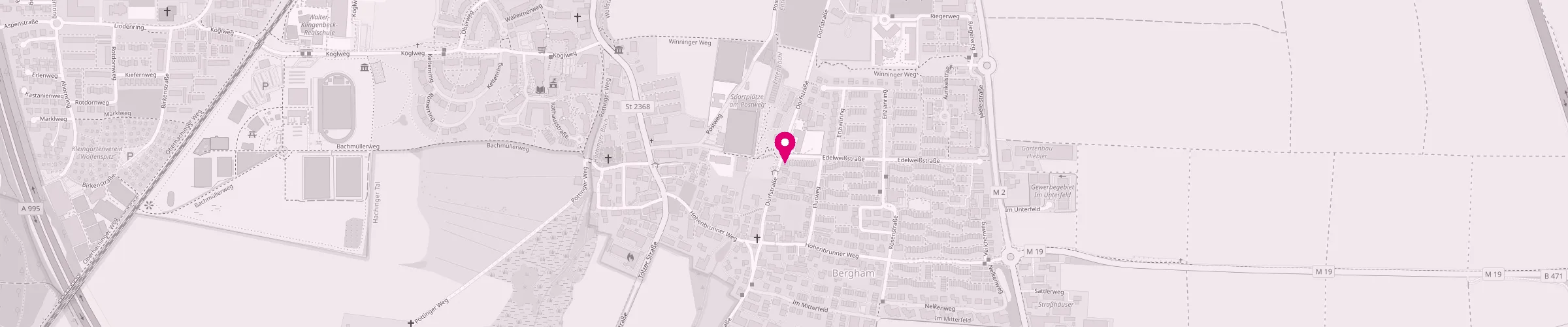 Kartenausschnitt: SchönWerk, Edelweißstraße 2, 82024 Taufkirchen